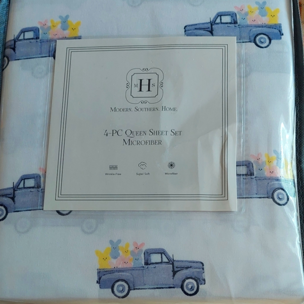 Modern Southern Home Queen 4 piece Sheet Set